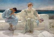 Alma-Tadema, Sir Lawrence Ask Me No More (mk23) oil painting on canvas